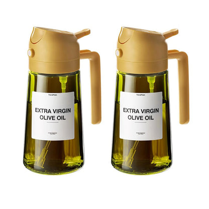 Premium Glass Oil Spray Bottle Dispenser