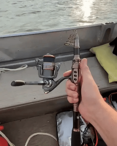 Portable Collapsible Fishing Rod and Reel Set