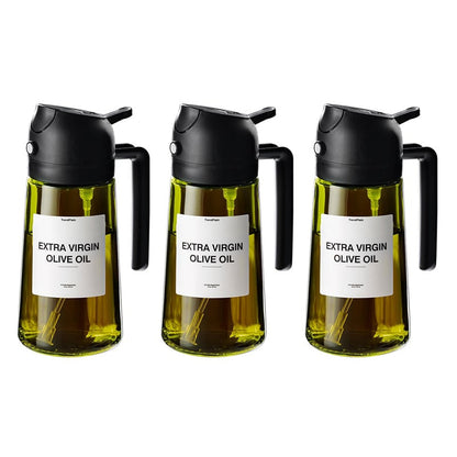 Premium Glass Oil Spray Bottle Dispenser