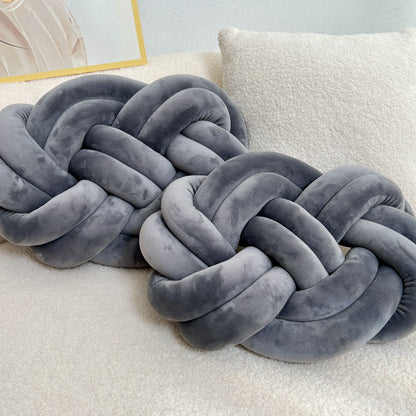 Comfortable Fuzzy Round Throw Pillows - 2 Pack