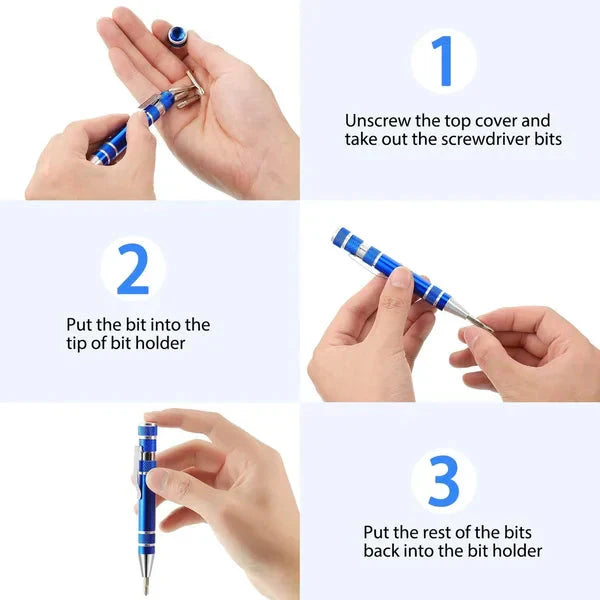 Portable 8-in-1 Multi Tool Pen