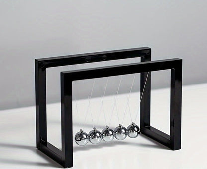 Modern Newton Pendulum Desk Clock
