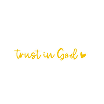 Faith Rear View Mirror Car Sticker