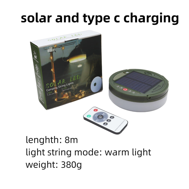 Compact Outdoor Solar String Lights