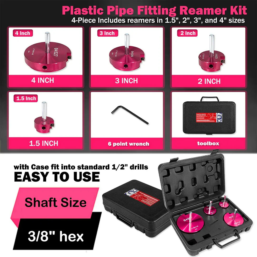 Essential Pipe Reamer Set for PVC and ABS Pipes