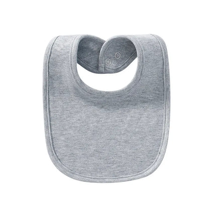 Comfortable Cotton Baby Bib with Easy Snap Closure
