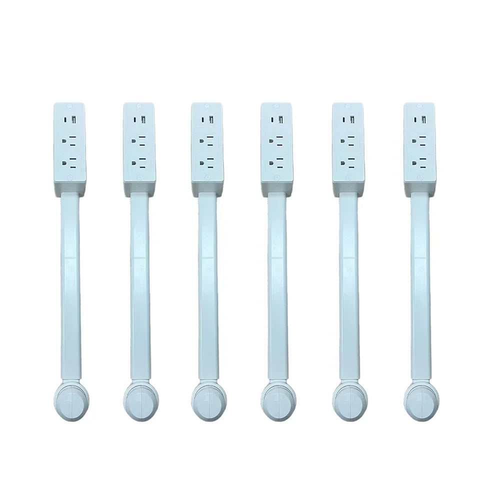 Compact USB Outlet Expander with 180-Degree Rotation