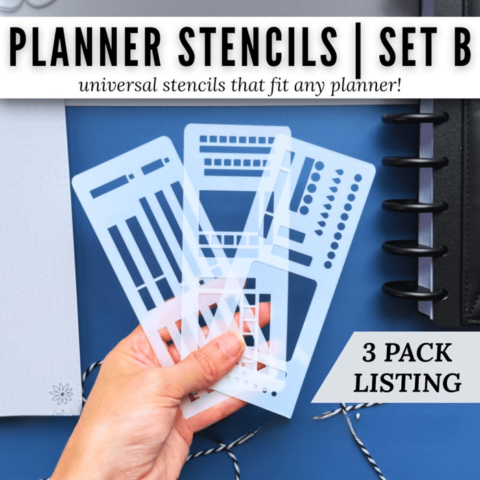 Flexible Planner Sticker Organizer Set