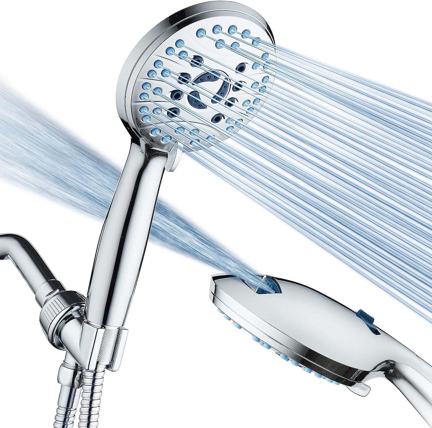 Luxury Shower Head High Pressure Chrome Finish Set - Halri