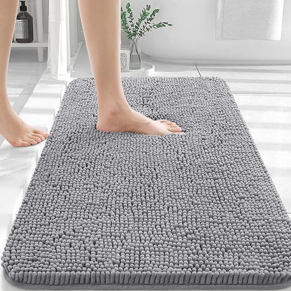Luxurious Plush Bath Mat with Rubber Grip Bottom - Halri