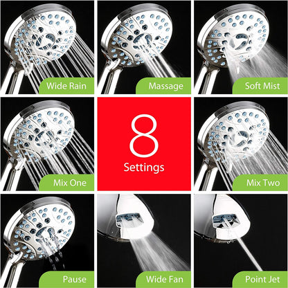 Flexible Massage Handheld Shower With Long Hose