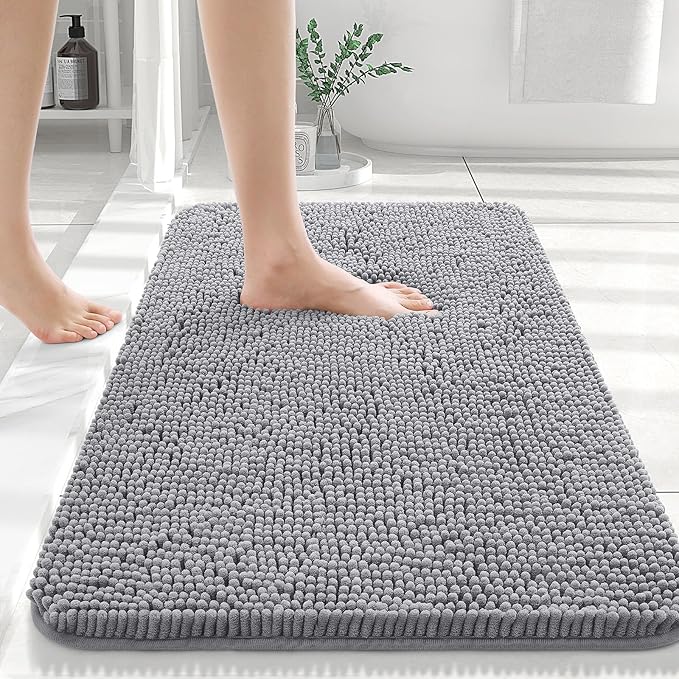 Plush Anti-Slip Bath Mat – Gentle Fast Dry Bathroom Rug - Halri