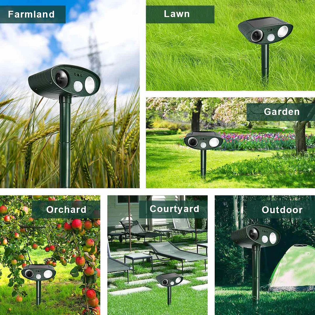 Outdoor Motion Sensor Animal Repellent 4 Piece Set