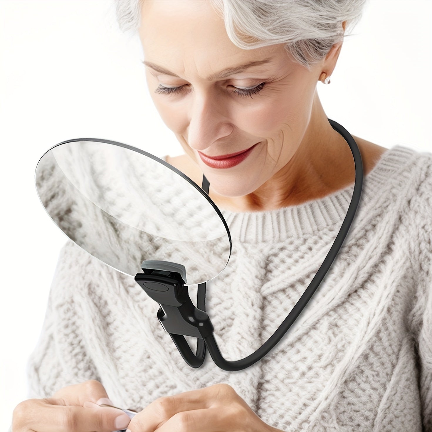 Easy View Magnifying Glass with Adjustable Neck Strap - Halri