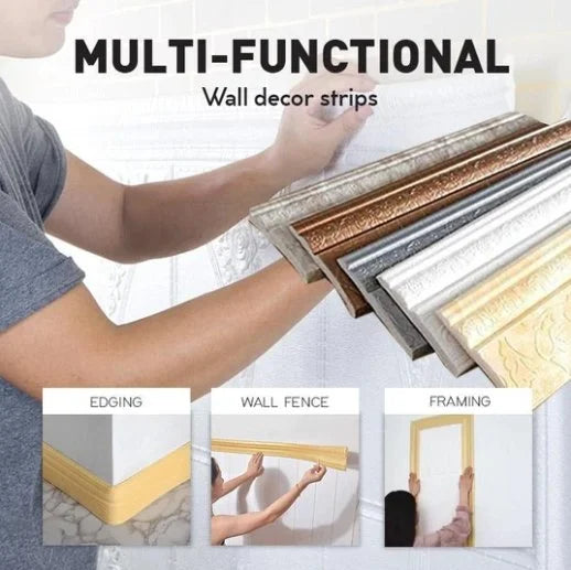 Eco Friendly Self Adhesive 3D Wall Trim - Halri