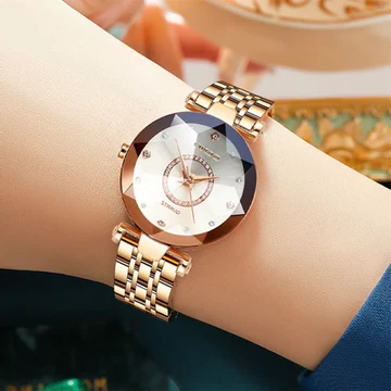 Ladies' Sparkling Silver Tone Wrist Watch