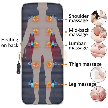 Heated Massage Bed Mat for Relaxation