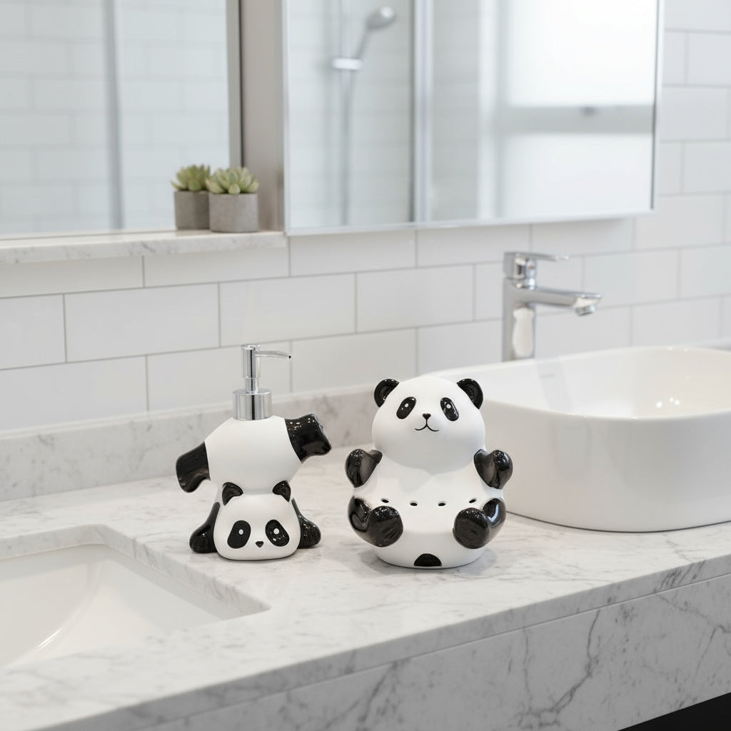Fun Silicone Panda Hand Soap Dispenser - Halri