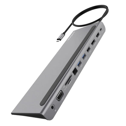 Portable 11-in-1 USB-C Laptop Dock with HDMI & Ethernet - Halri