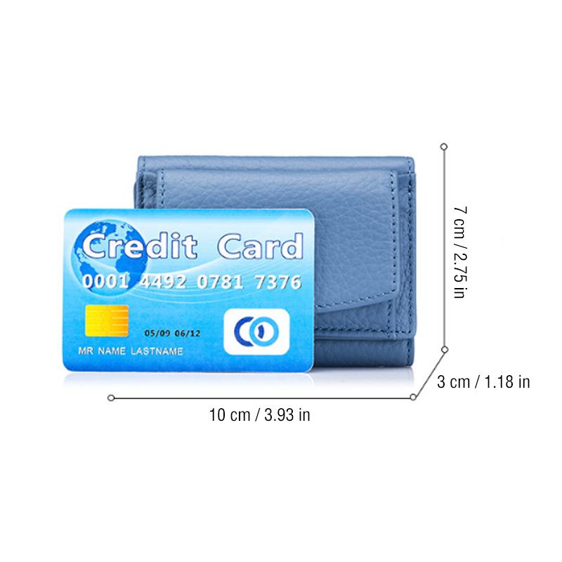 Genuine Leather Small Wallet – Compact Card Holder Purse