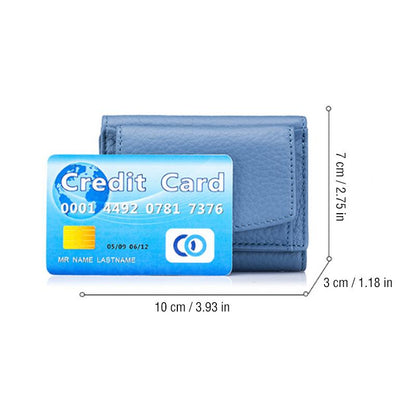 Genuine Leather Small Wallet – Compact Card Holder Purse
