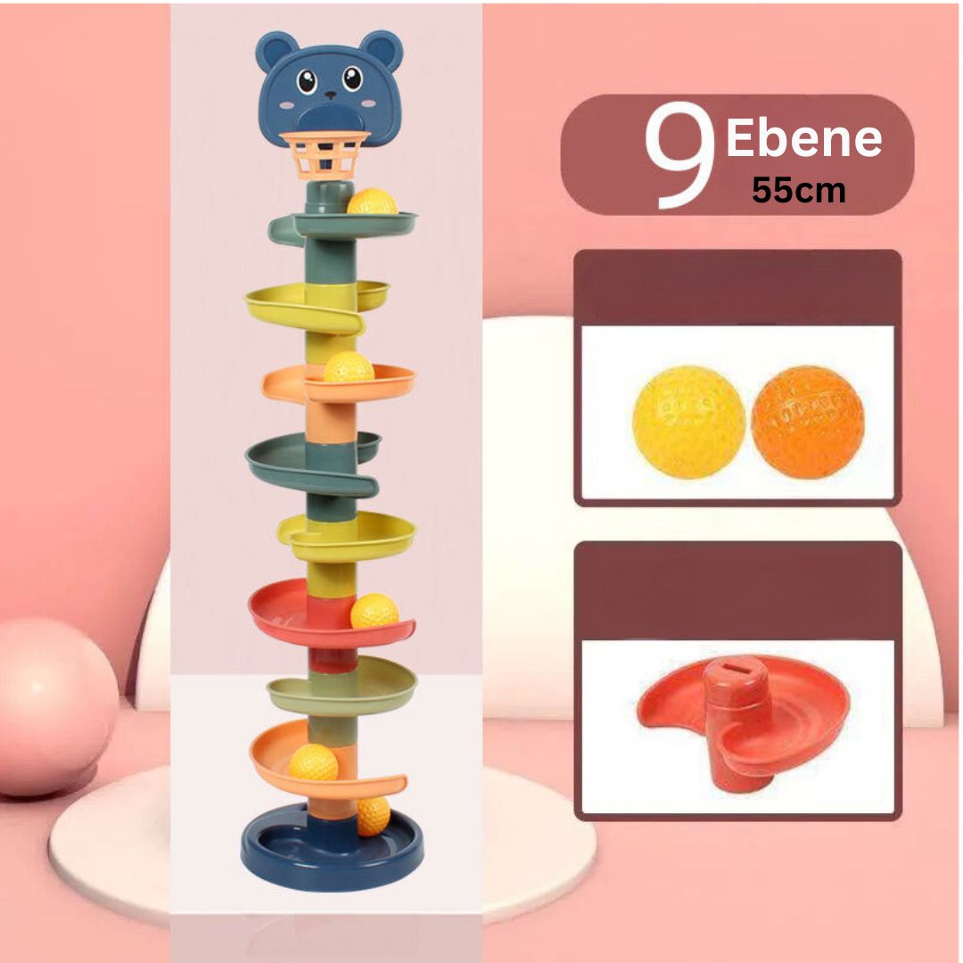 Colorful Kids Wooden Ball Stacker Toy