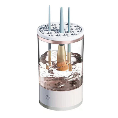 Portable Automatic Makeup Brush Cleaner Device