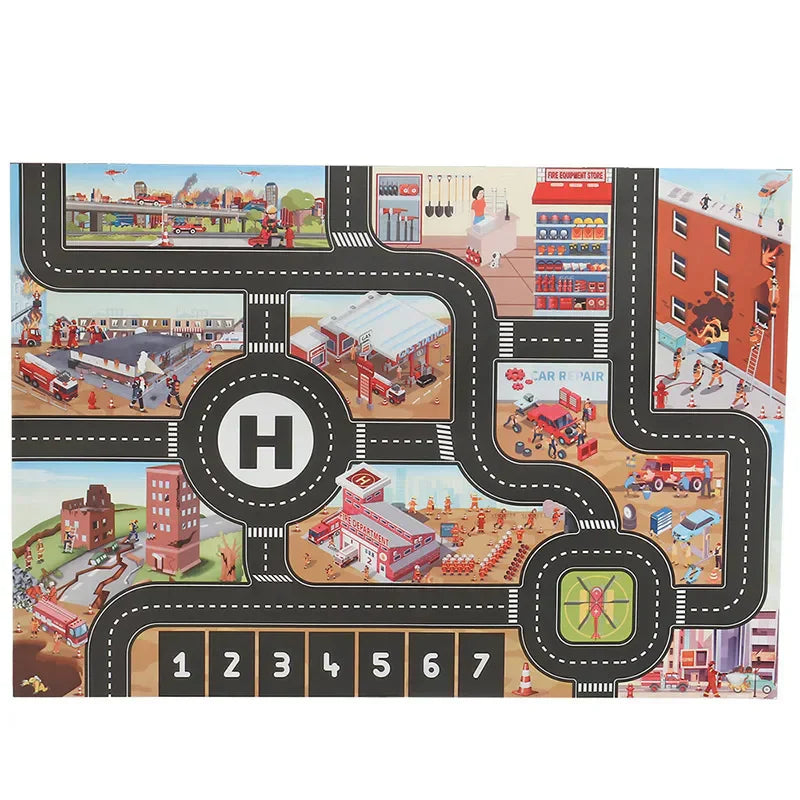 Colorful Road Playmat for Children