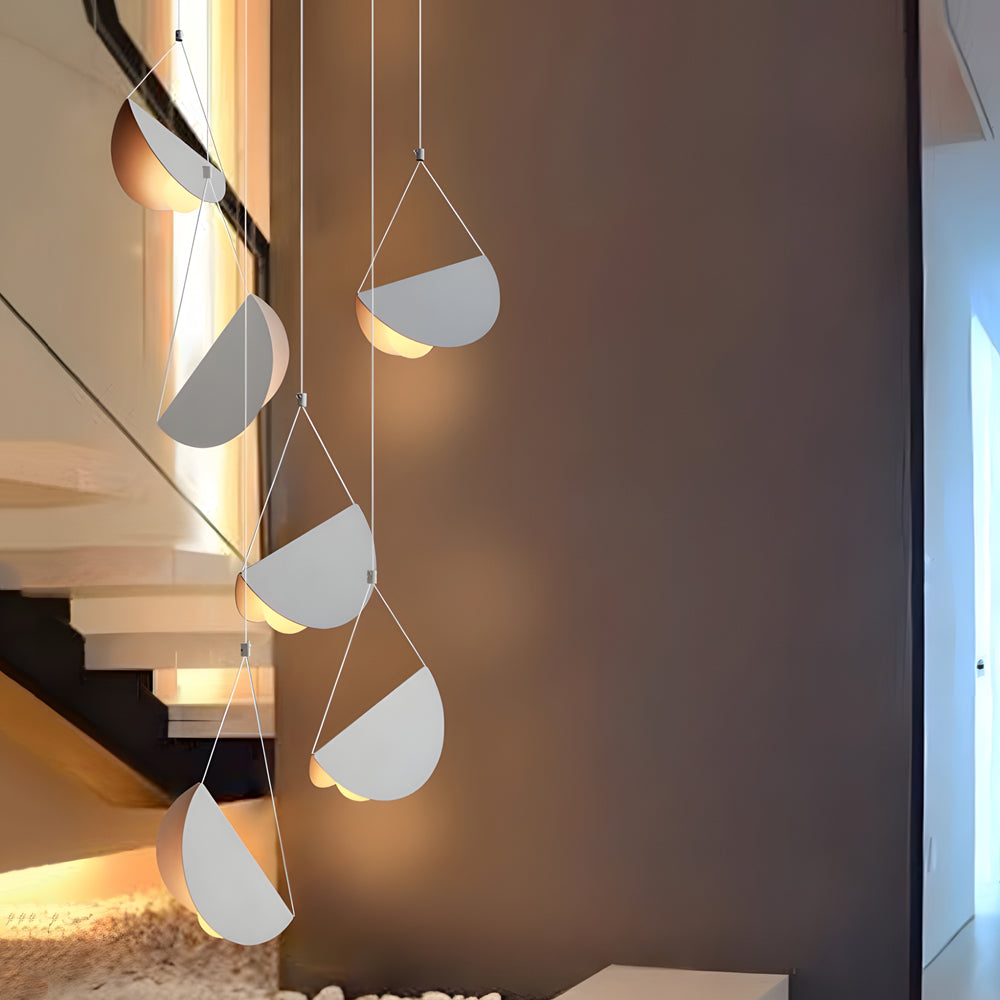Modern White Linear Pendant Light