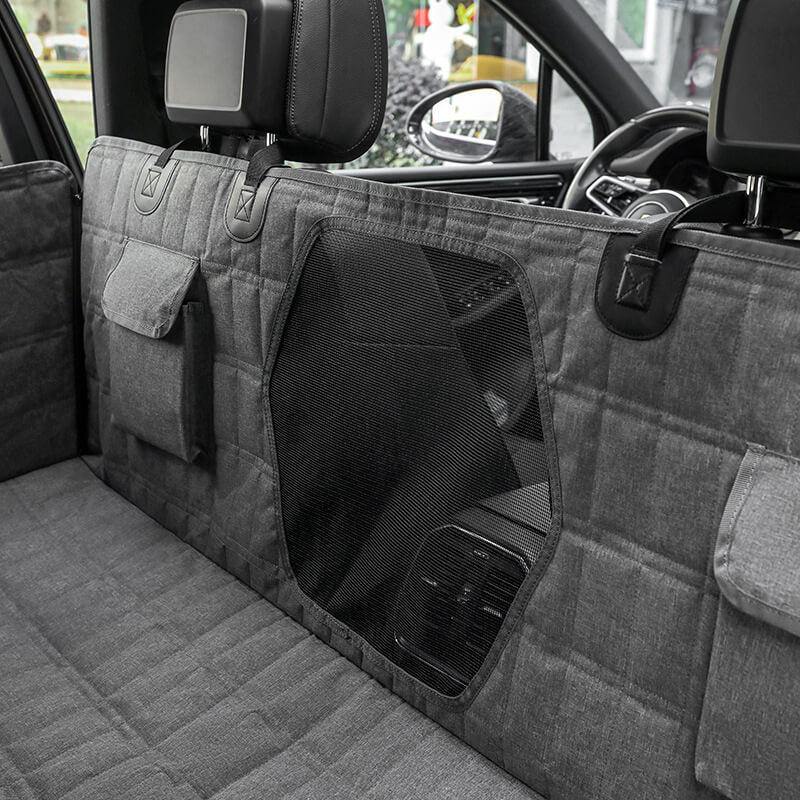 Durable Pet Car Seat Protector with Mesh Vent