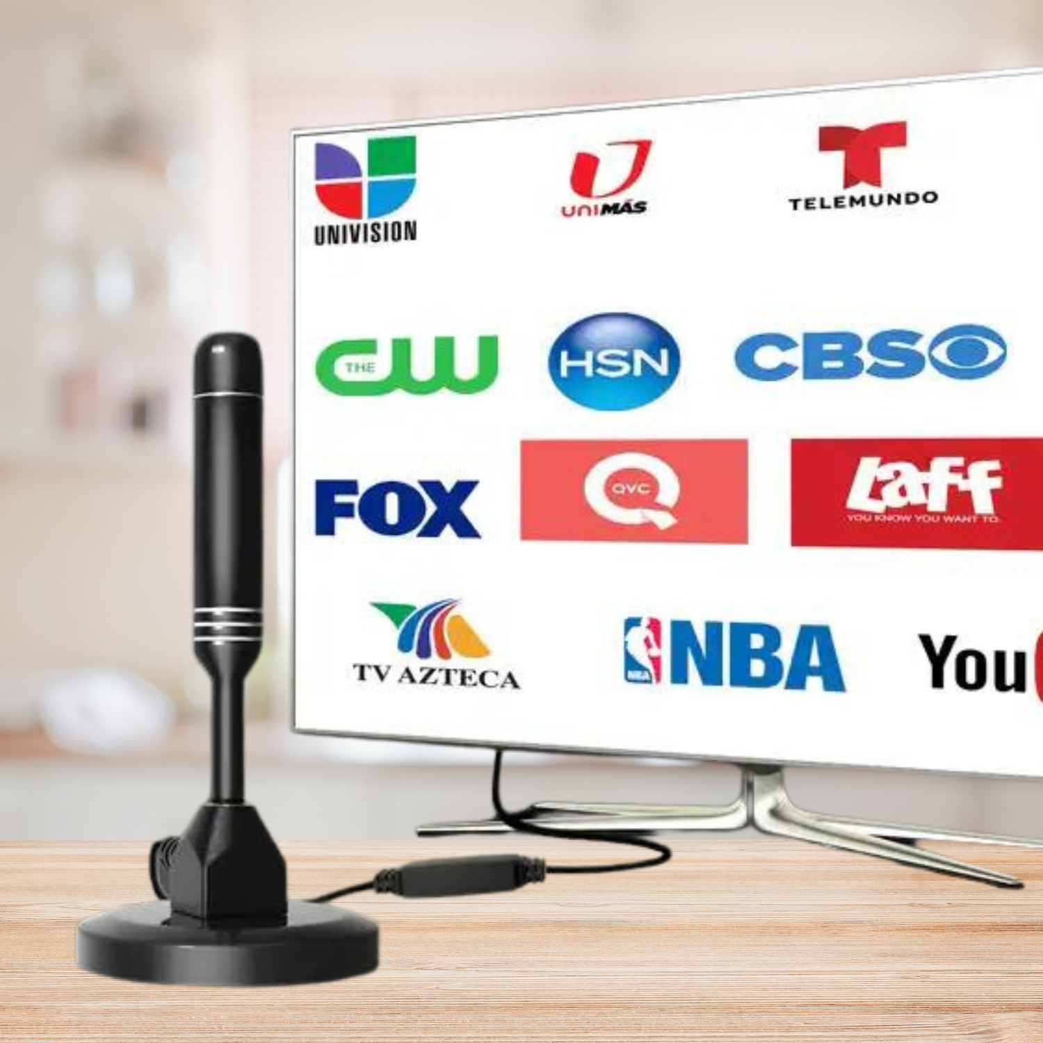 Slim High Gain Indoor HDTV Antenna for 4K TV Reception - Halri
