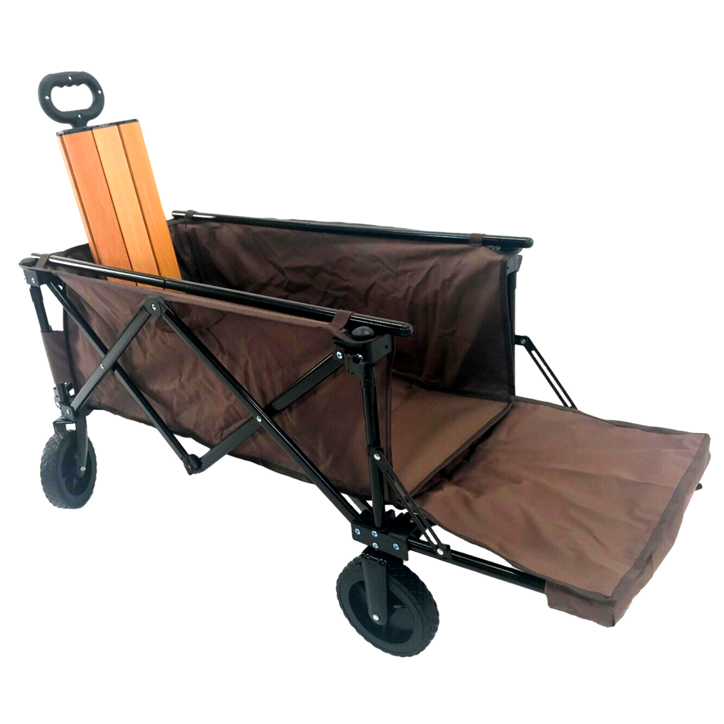 Folding Garden Utility Yard Cart with Wheels