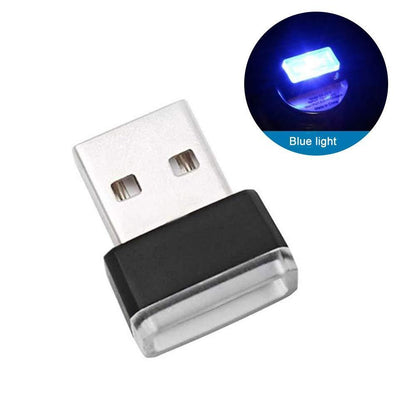 Compact Car Interior LED Ambient Light USB Plug - Halri