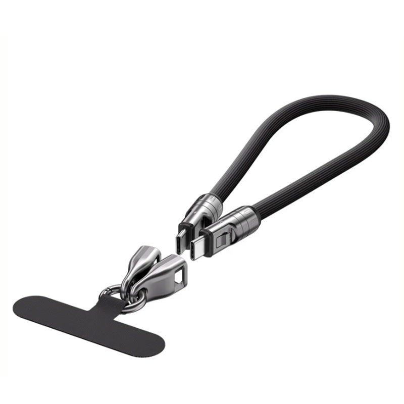 Dual USB Fast Charging Phone Lanyard Cable