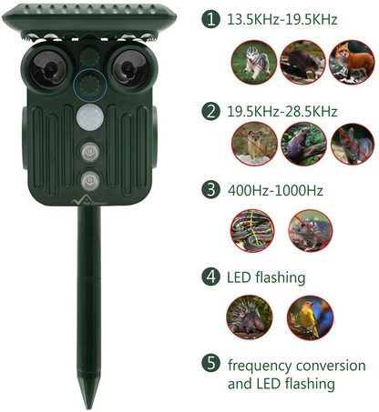 Outdoor Solar Deer Deterrent | Waterproof and Adjustable