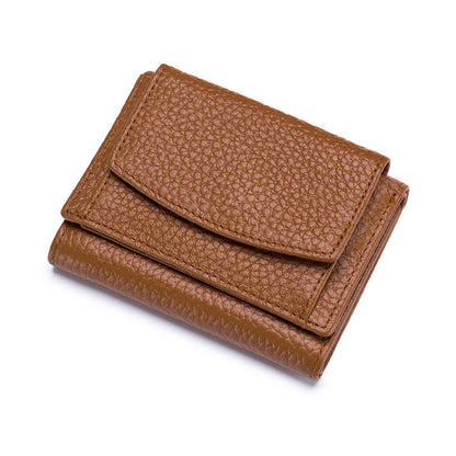 Genuine Leather Small Wallet – Compact Card Holder Purse