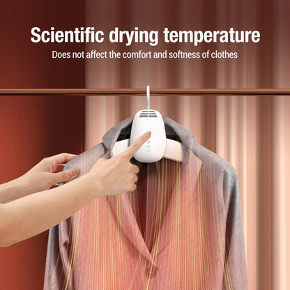 Compact Heated Clothes Drying Rack with Sanitizer