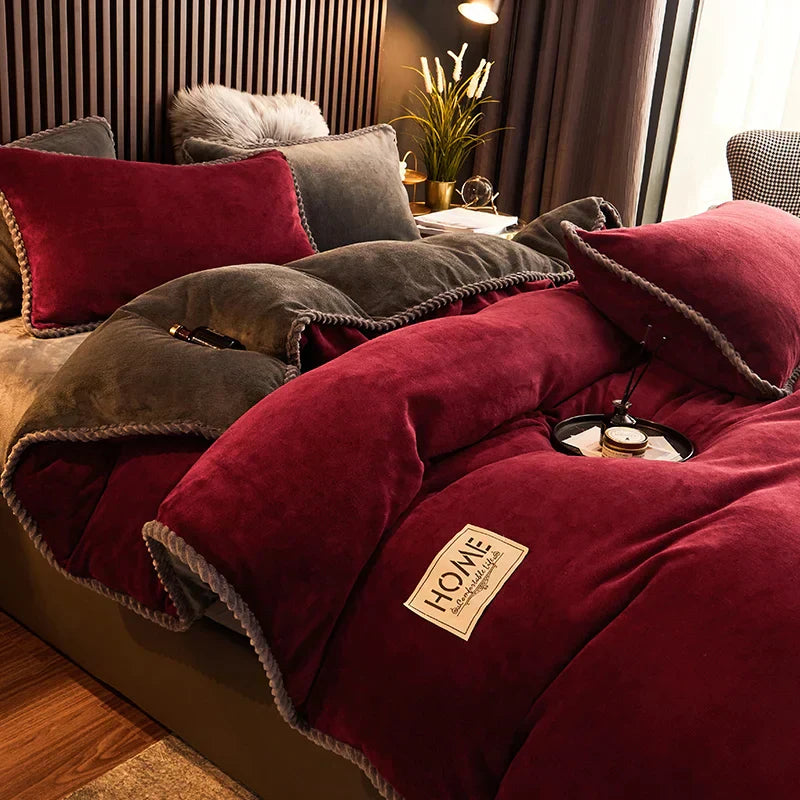 Soft Velvet King Size Bedding Set - Halri
