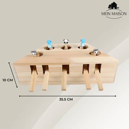 Natural Wood Cat Toy