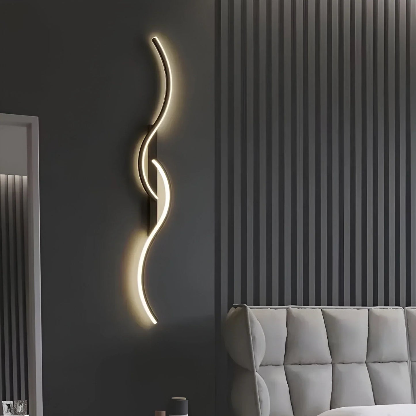 Contemporary Rounded LED Wall Lamp