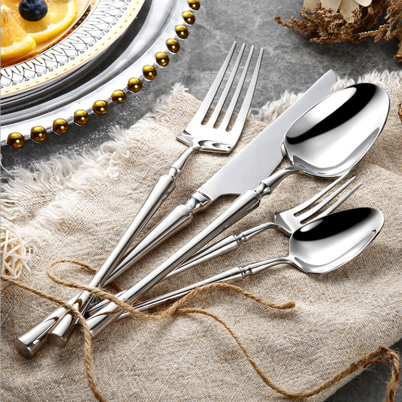 Timeless Silverware Set with Comfort Grip Handles - Halri