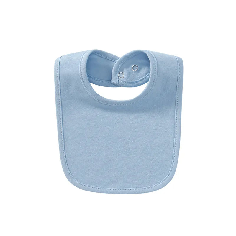 Comfortable Cotton Baby Bib with Easy Snap Closure