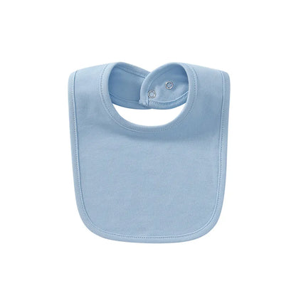 Comfortable Cotton Baby Bib with Easy Snap Closure