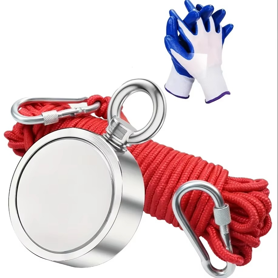 Strong Dual Sided Magnet Fishing Set with Storage Case
