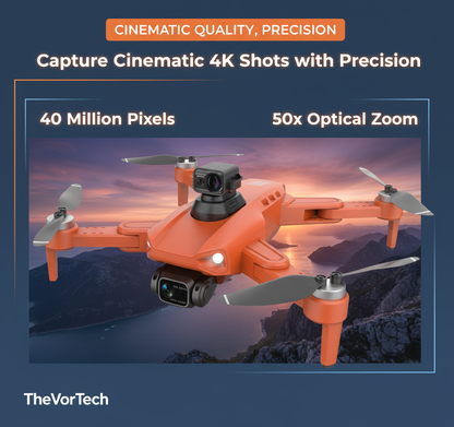 High Tech 4K GPS Drone with 360 Safety Sensor
