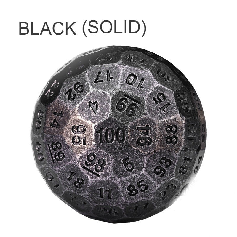 Unique 100 Side Metal Dice for Party Games