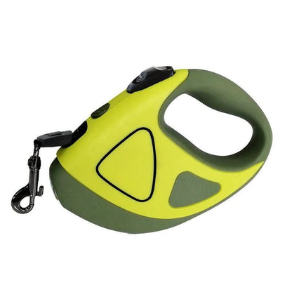 Visible LED Dog Leash with Reflectors and Retractability