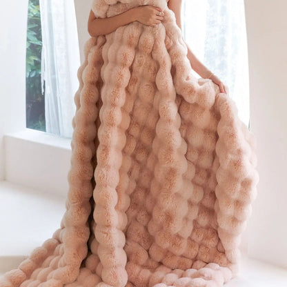 Cozy Plush Fleece Throw Blanket Winter Warmth