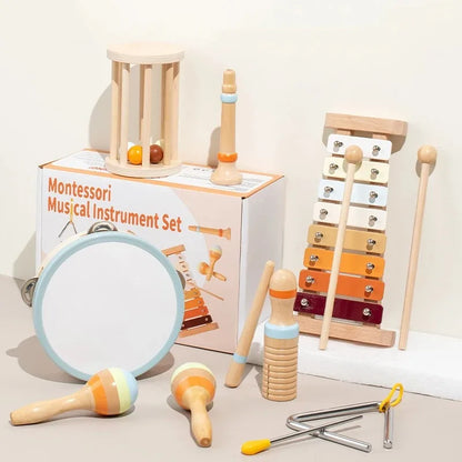 Kid-Friendly Wood Musical Instrument Kit for Kids