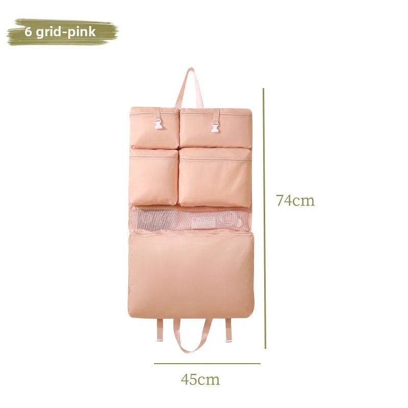 Portable Folding Travel Tote Bag with Pockets